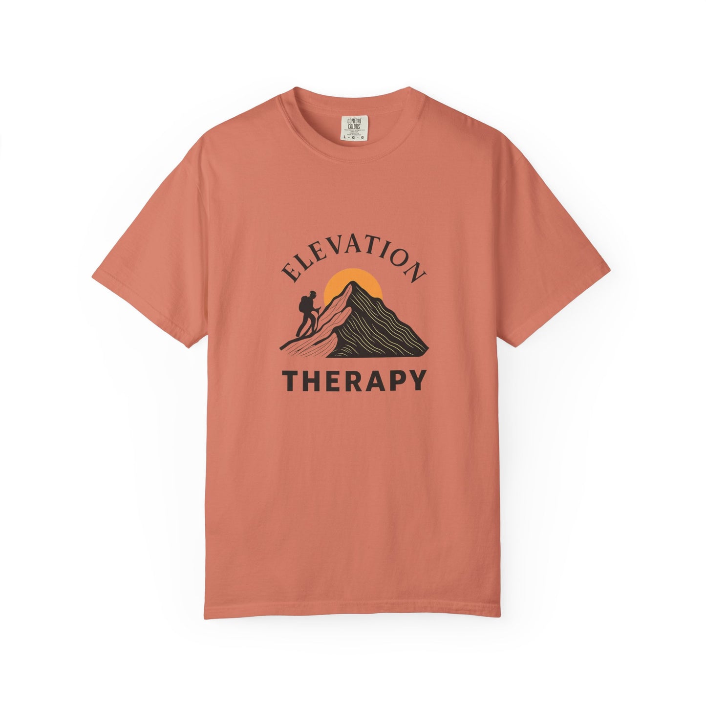 Elevation Therapy T-Shirt | Inspirational Hiking Shirt for Men & Women | Mountain Lover Tee, Outdoor Adventure Gift