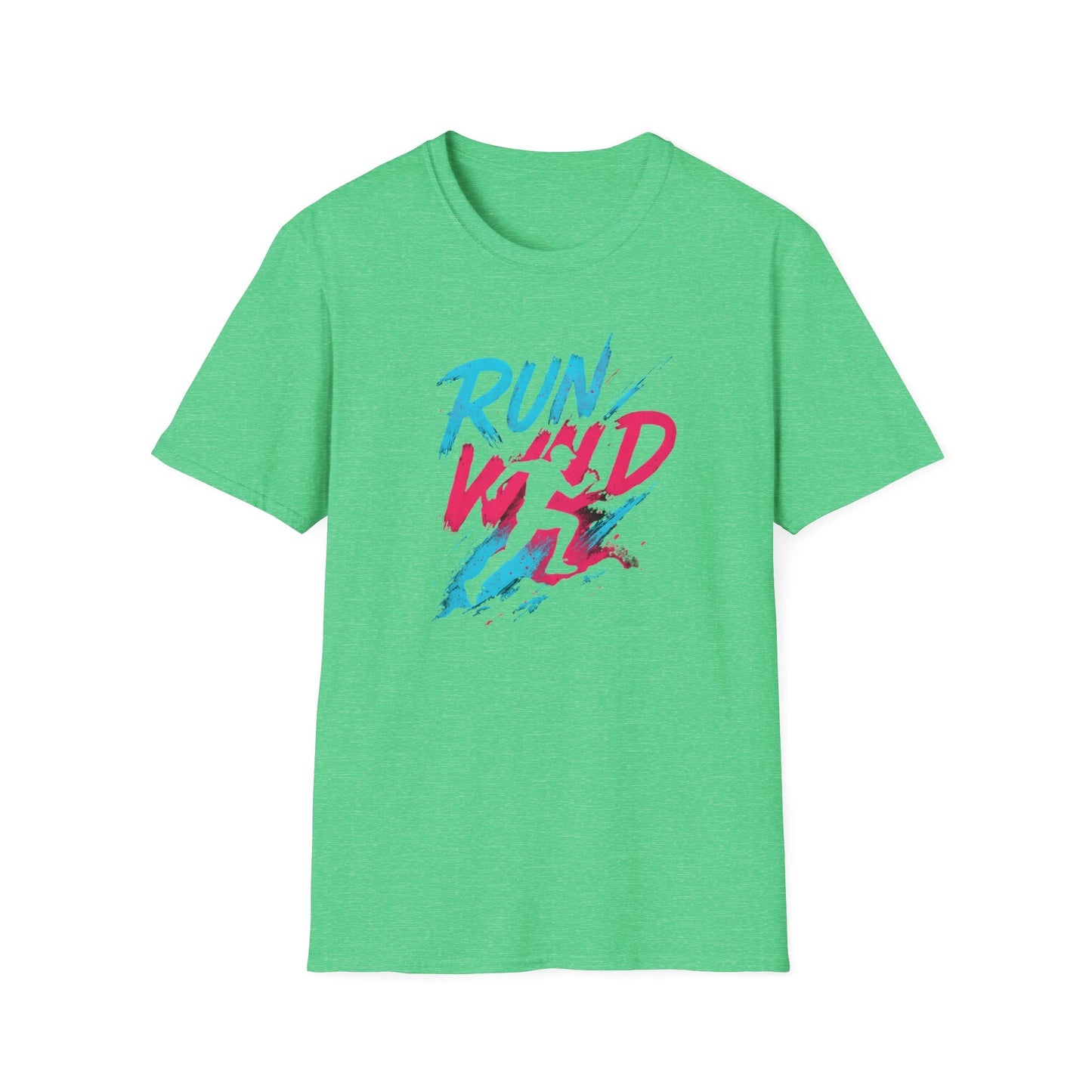 Neon Run Wild Typography T-Shirt