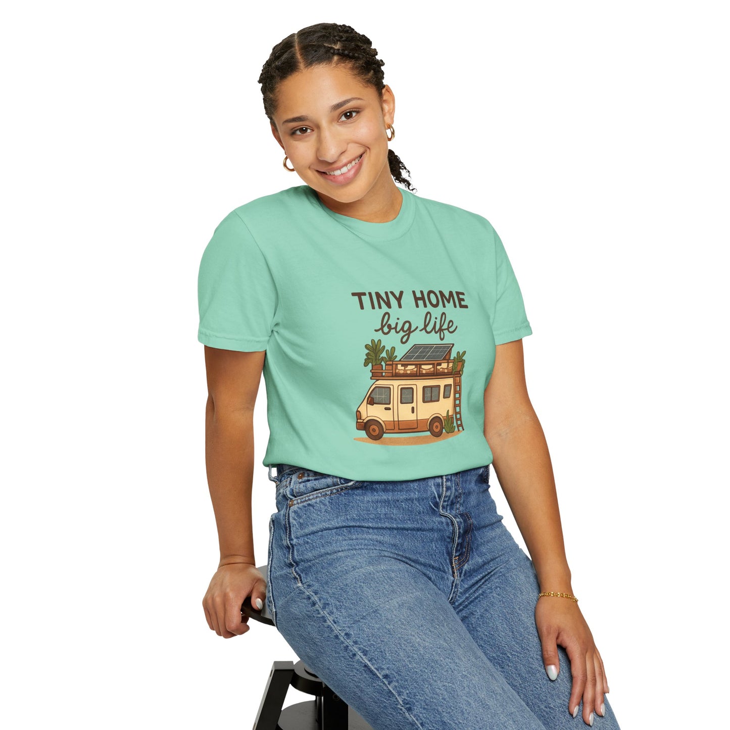 Tiny Home Big Life T-Shirt – Van Life Shirt for Travelers, Minimalists & Adventure Lovers