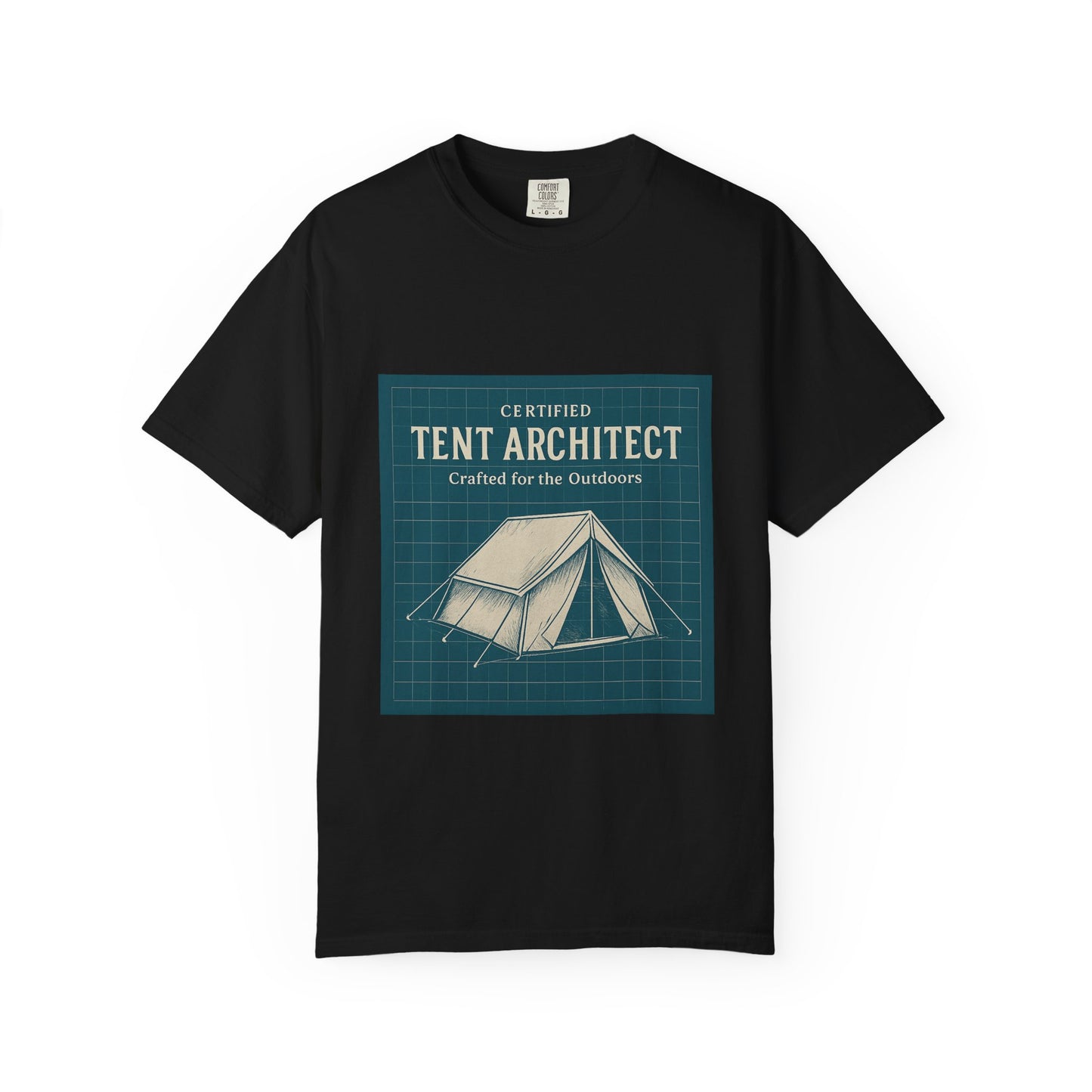 Tent Architect T-Shirt – 'Certified Tent Architect' Camping Tee for Outdoor Enthusiasts