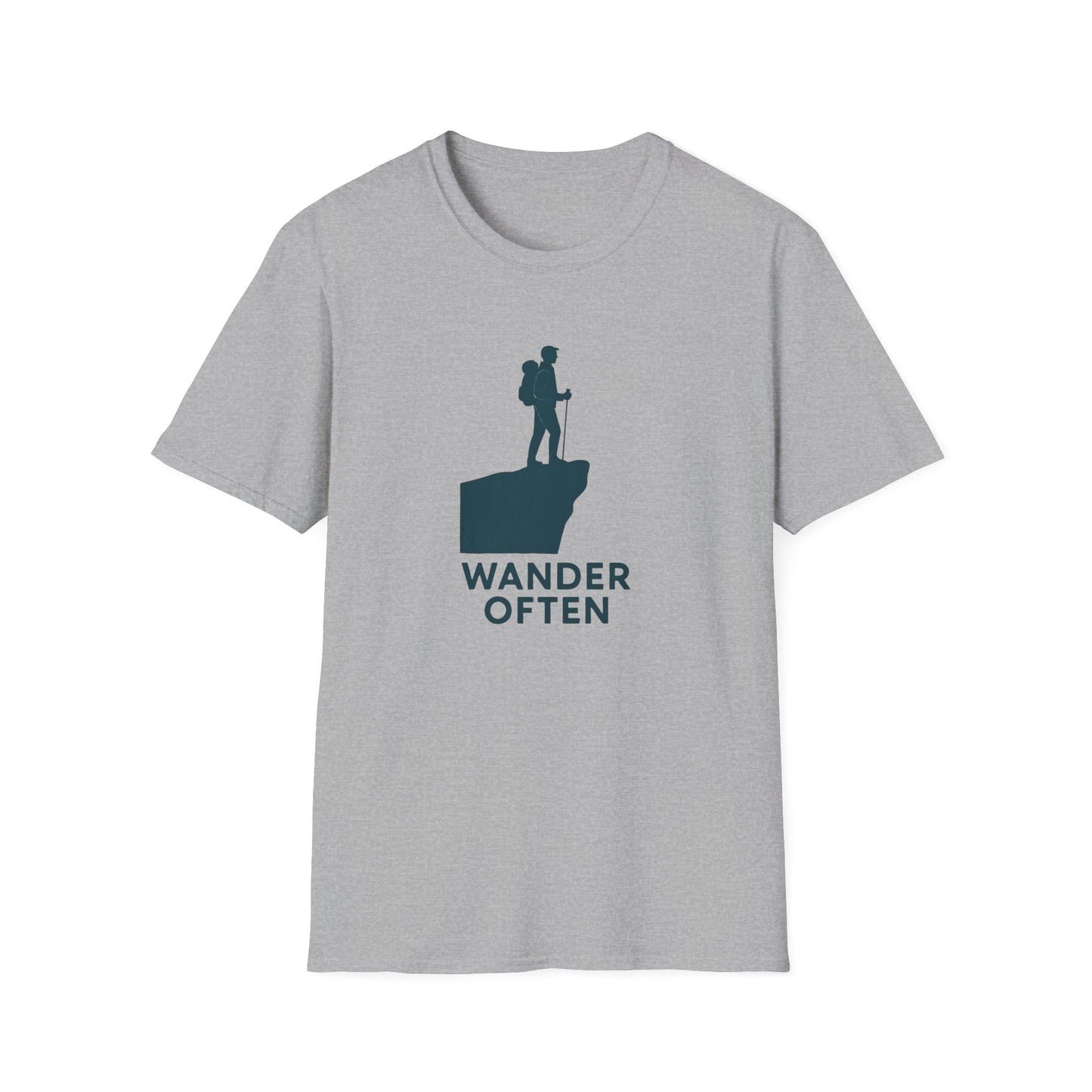 Hiker on Cliff T-Shirt