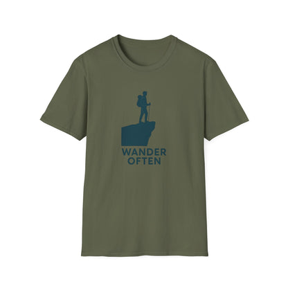 Hiker on Cliff T-Shirt
