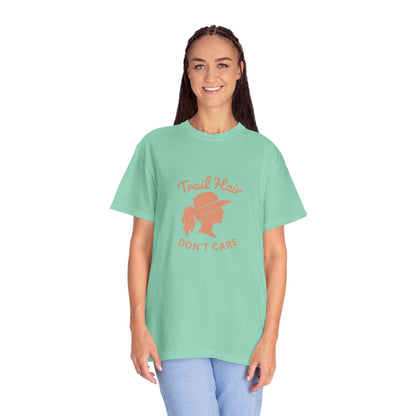 Trail Hair Don’t Care T-Shirt | Funny Hiking Shirt for Women | Outdoor Adventure Tee, Hiker Gift for Nature Lovers