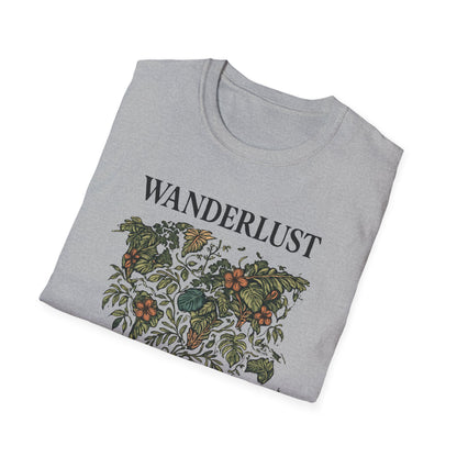Lush Tropical Floral Scene T-Shirt