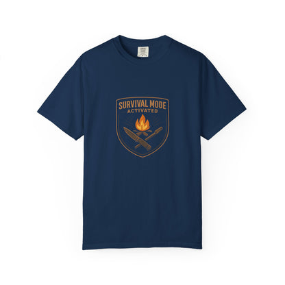 Survival Mode Activated T-Shirt – Bushcraft, Camping & Outdoors Shirt for Survivalists, Hikers & Adventure Seekers
