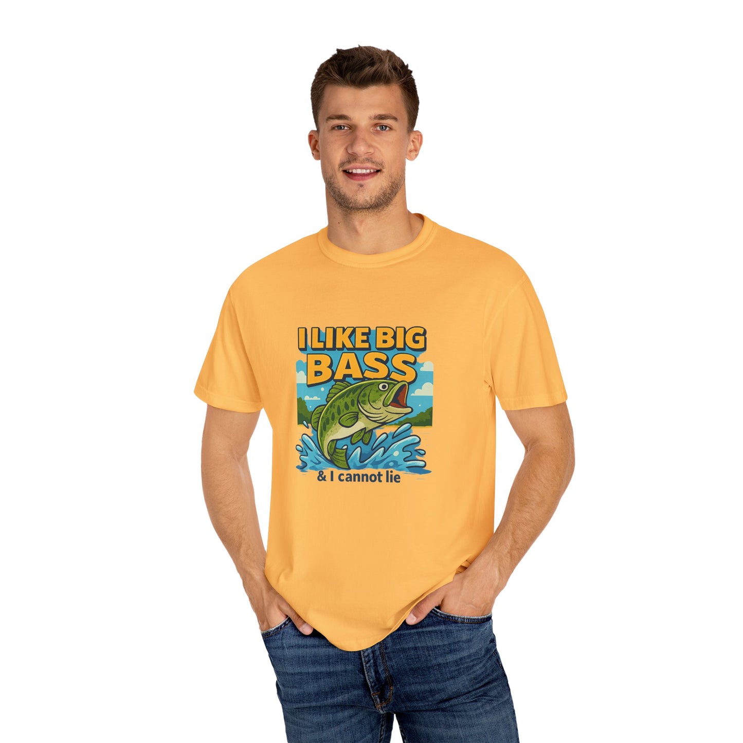 “I Like Big Bass & I Cannot Lie” Funny Fishing T-Shirt for Anglers & Big Catch Fans