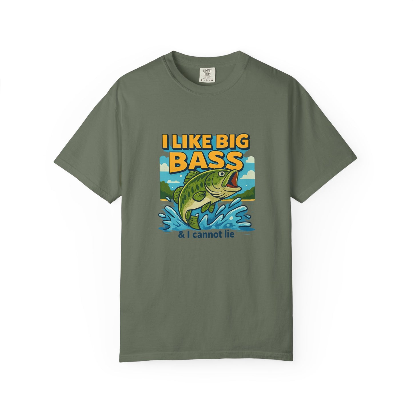 “I Like Big Bass & I Cannot Lie” Funny Fishing T-Shirt for Anglers & Big Catch Fans