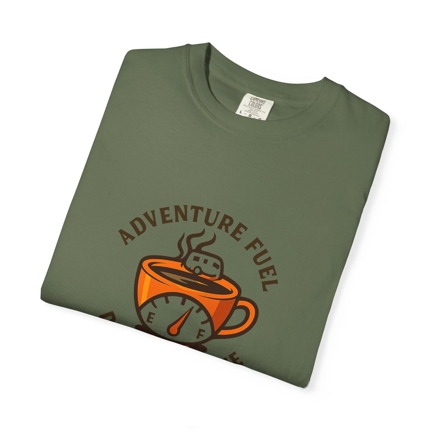 Adventure Fuel – Diesel & Coffee T-Shirt | Funny RV Camping Shirt for Travelers, Campers & Coffee Lovers