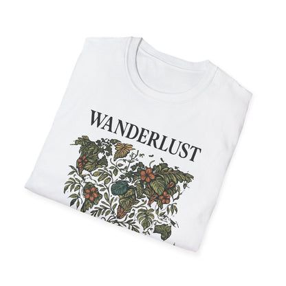 Lush Tropical Floral Scene T-Shirt