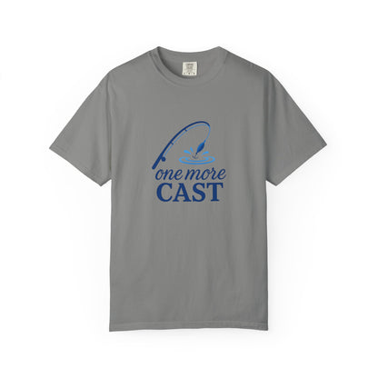 “One More Cast” Fishing T-Shirt – Funny Angler Tee for Men & Women | Perfect for Fishermen Who Swear THIS Time Is the Last Cast 😆