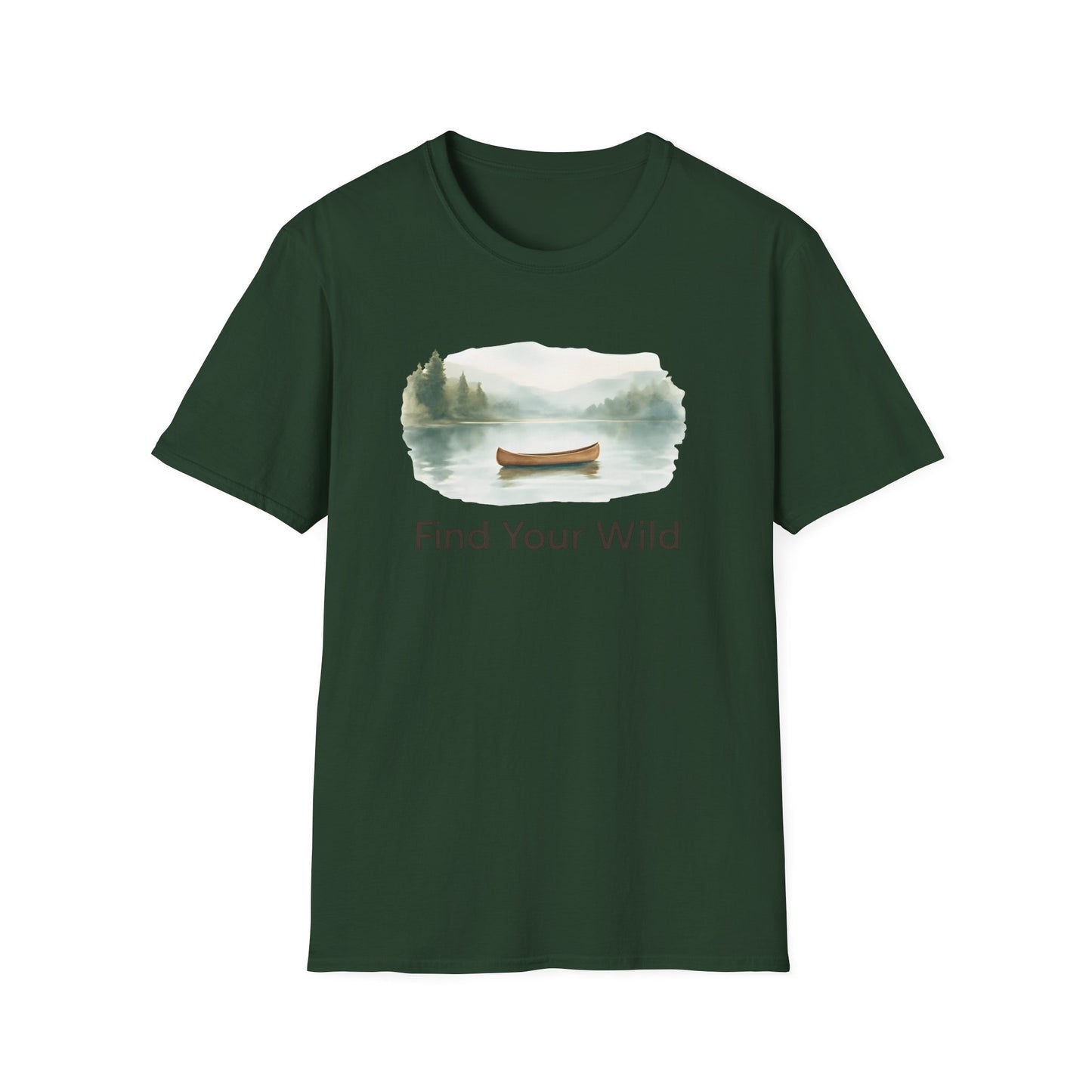 Canoe on Calm Lake T-Shirt
