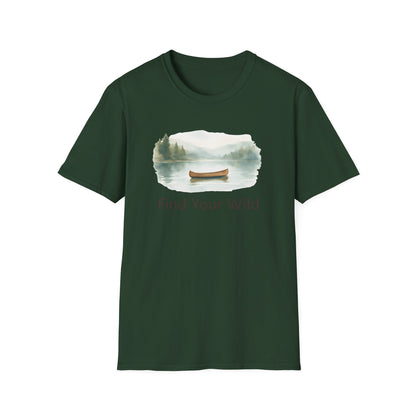 Canoe on Calm Lake T-Shirt