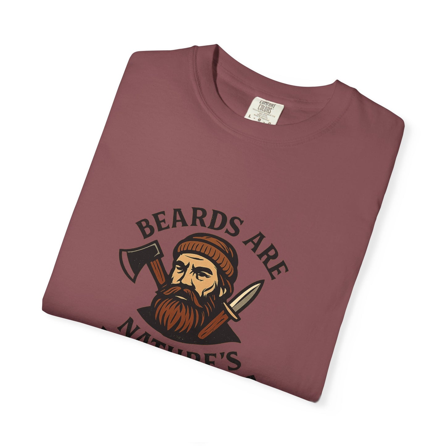 Beards Are Nature’s Multitools T-Shirt – Funny Beard Shirt for Men | Outdoors, Camping, Lumberjack & Bushcraft Style