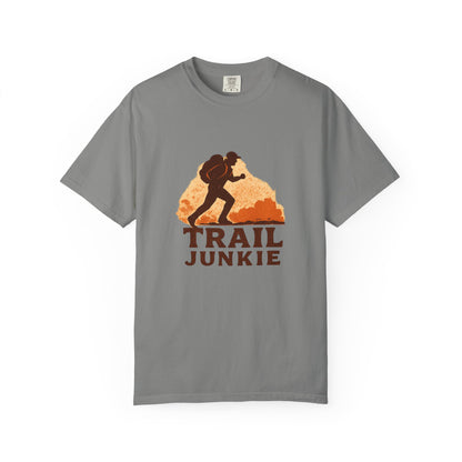 Trail Junkie T-Shirt | Funny Hiking Shirt for Men & Women | Outdoor Adventure Tee, Hiker Gift for Trail Lovers