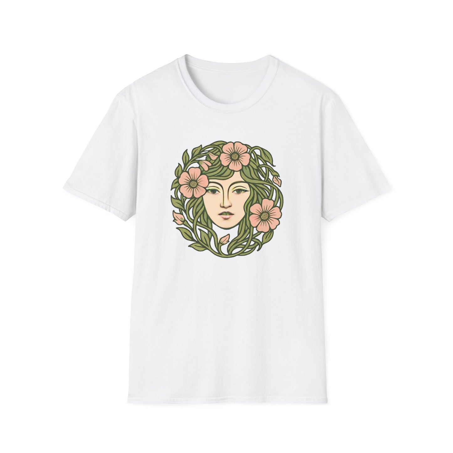 Floral Crown Portrait T-Shirt