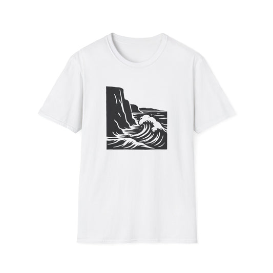 Crashing Wave Against Cliff T-Shirt