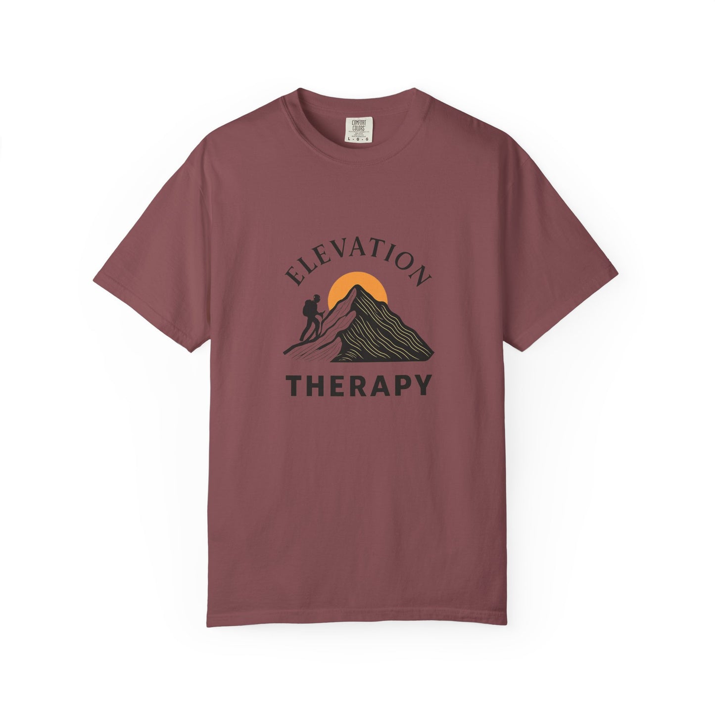Elevation Therapy T-Shirt | Inspirational Hiking Shirt for Men & Women | Mountain Lover Tee, Outdoor Adventure Gift