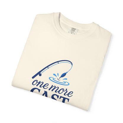 “One More Cast” Fishing T-Shirt – Funny Angler Tee for Men & Women | Perfect for Fishermen Who Swear THIS Time Is the Last Cast 😆