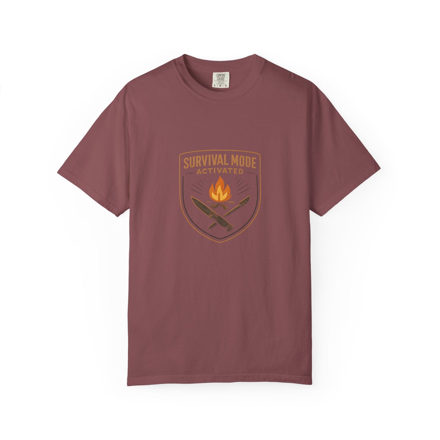 Survival Mode Activated T-Shirt – Bushcraft, Camping & Outdoors Shirt for Survivalists, Hikers & Adventure Seekers