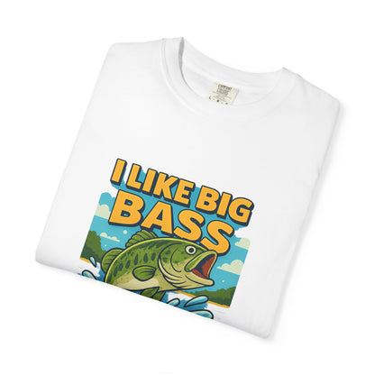 “I Like Big Bass & I Cannot Lie” Funny Fishing T-Shirt for Anglers & Big Catch Fans