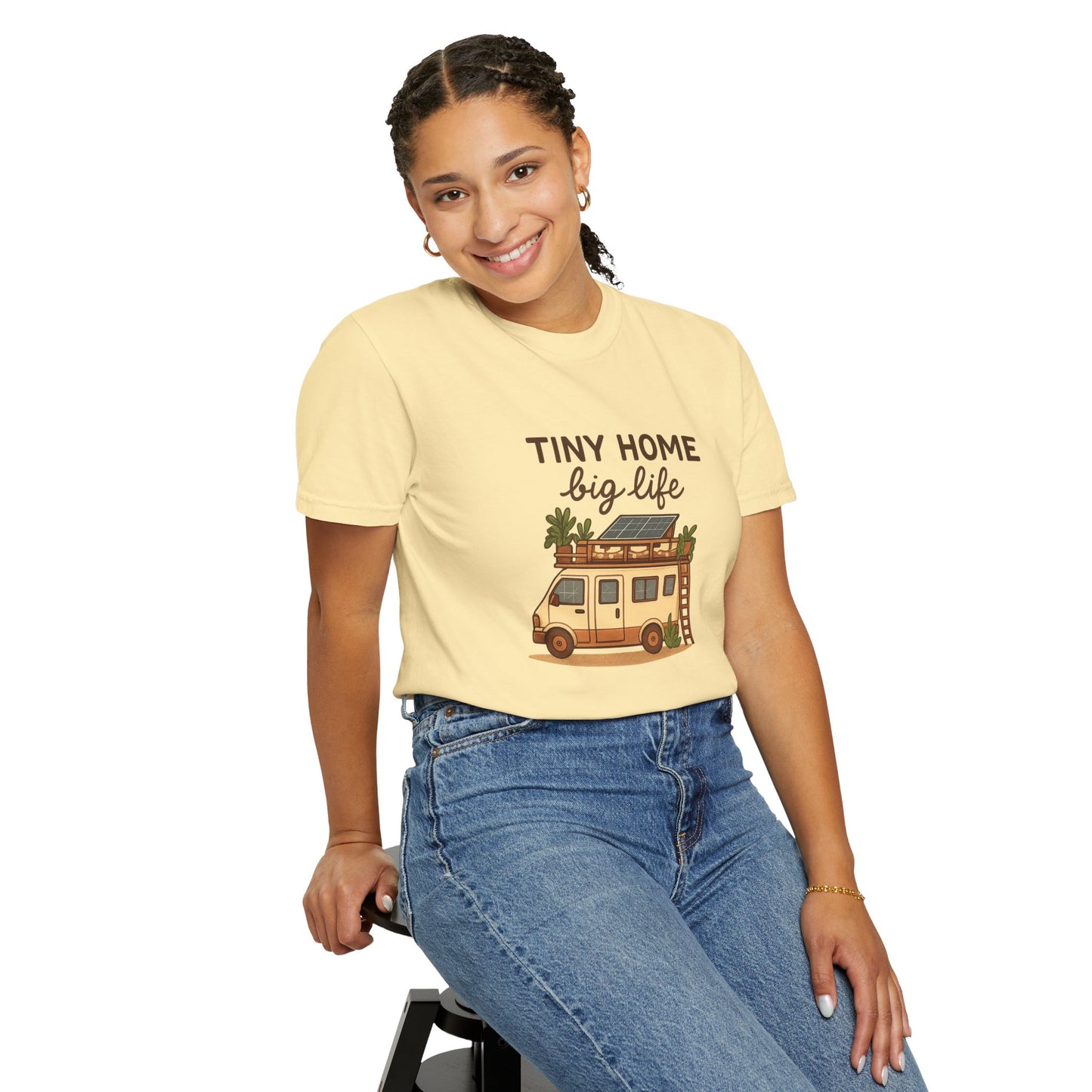 Tiny Home Big Life T-Shirt – Van Life Shirt for Travelers, Minimalists & Adventure Lovers