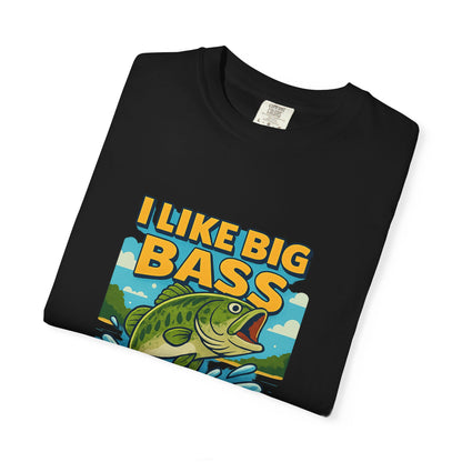 “I Like Big Bass & I Cannot Lie” Funny Fishing T-Shirt for Anglers & Big Catch Fans