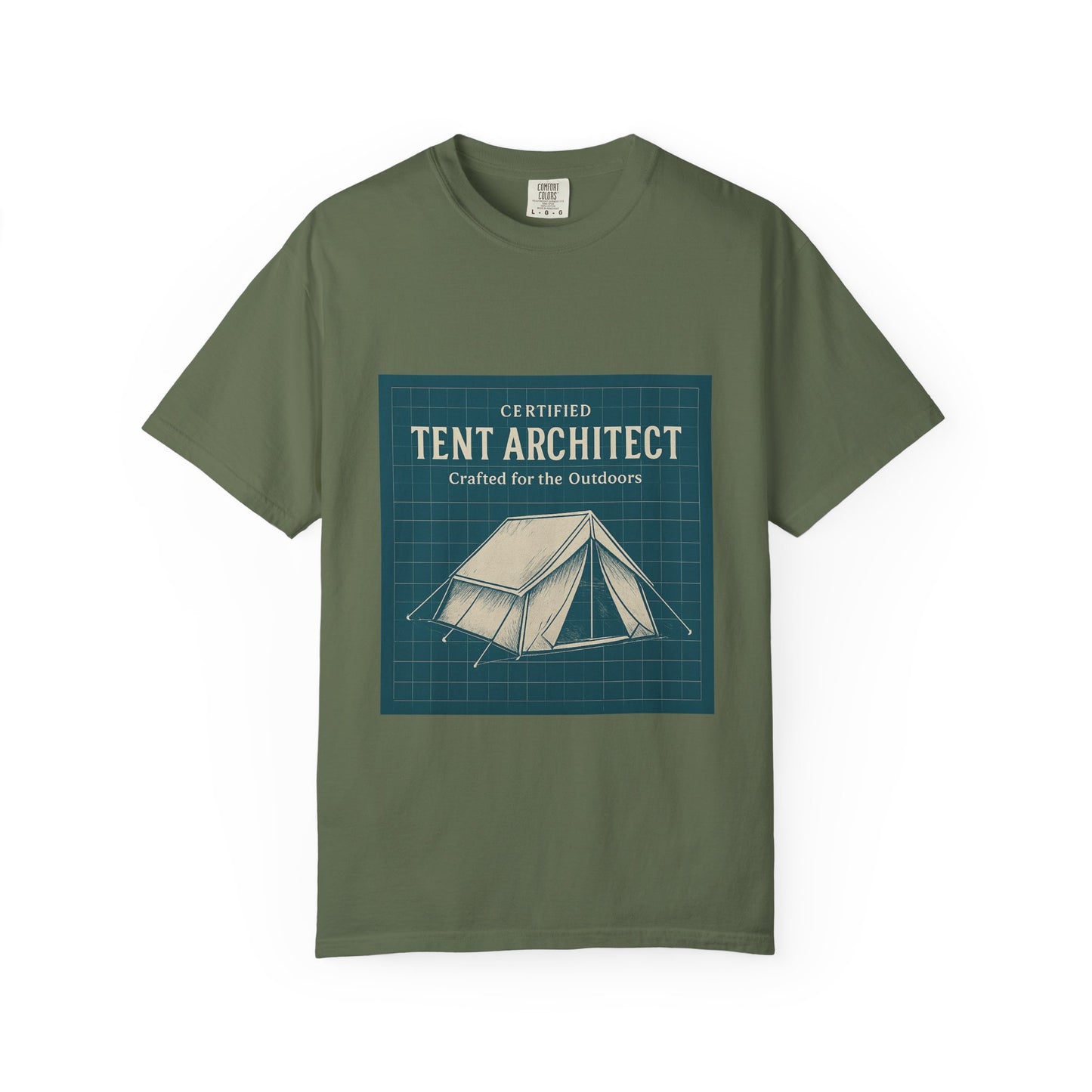 Tent Architect T-Shirt – 'Certified Tent Architect' Camping Tee for Outdoor Enthusiasts