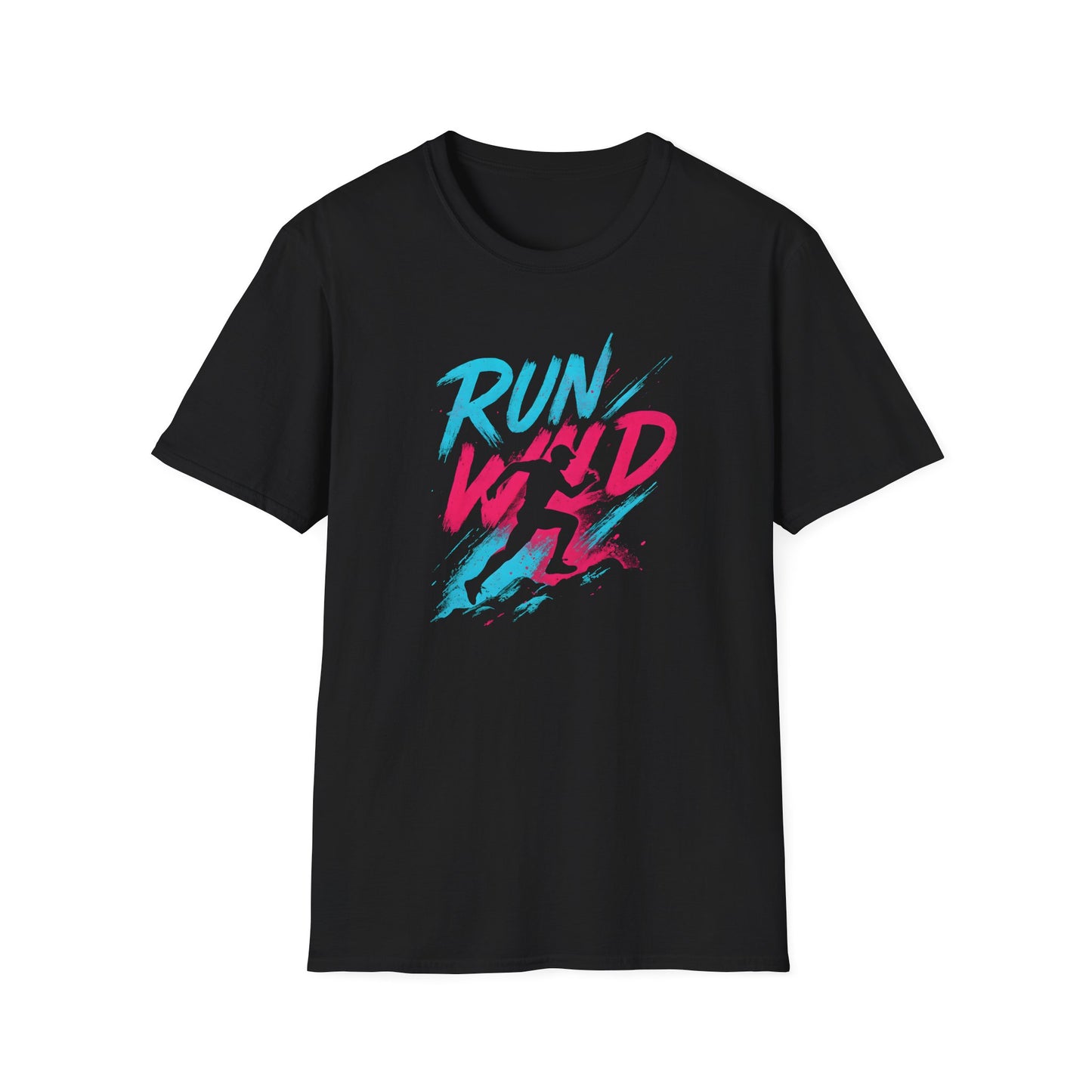 Neon Run Wild Typography T-Shirt