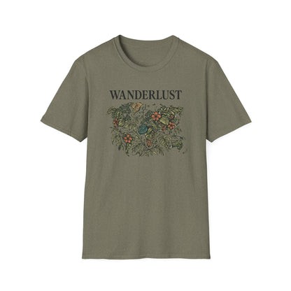 Lush Tropical Floral Scene T-Shirt