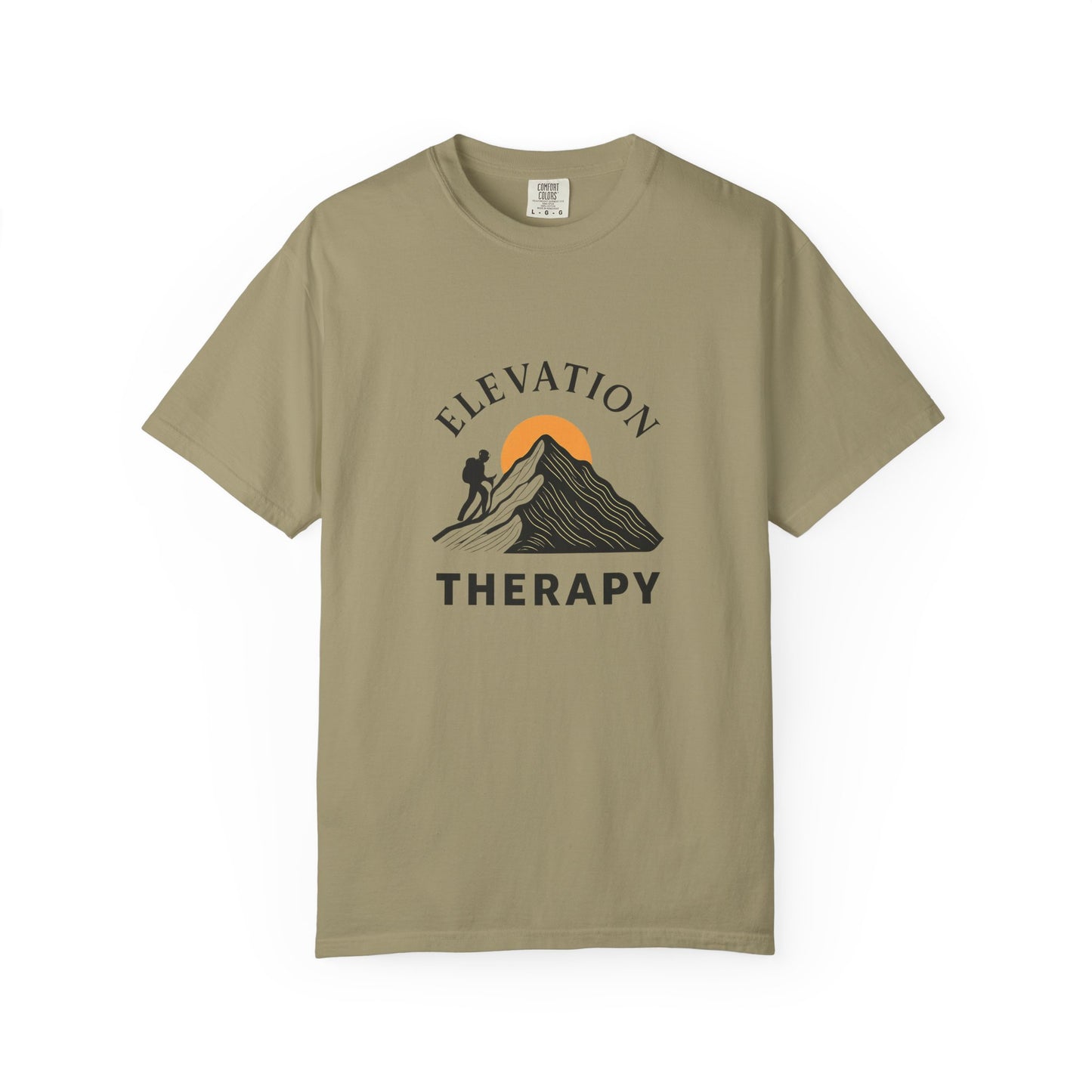 Elevation Therapy T-Shirt | Inspirational Hiking Shirt for Men & Women | Mountain Lover Tee, Outdoor Adventure Gift