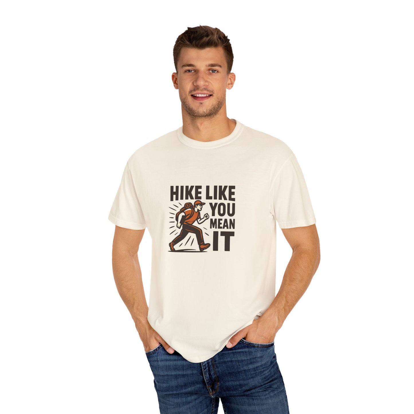 “Hike Like You Mean It” – Funny Hiking T-Shirt for Outdoor Lovers