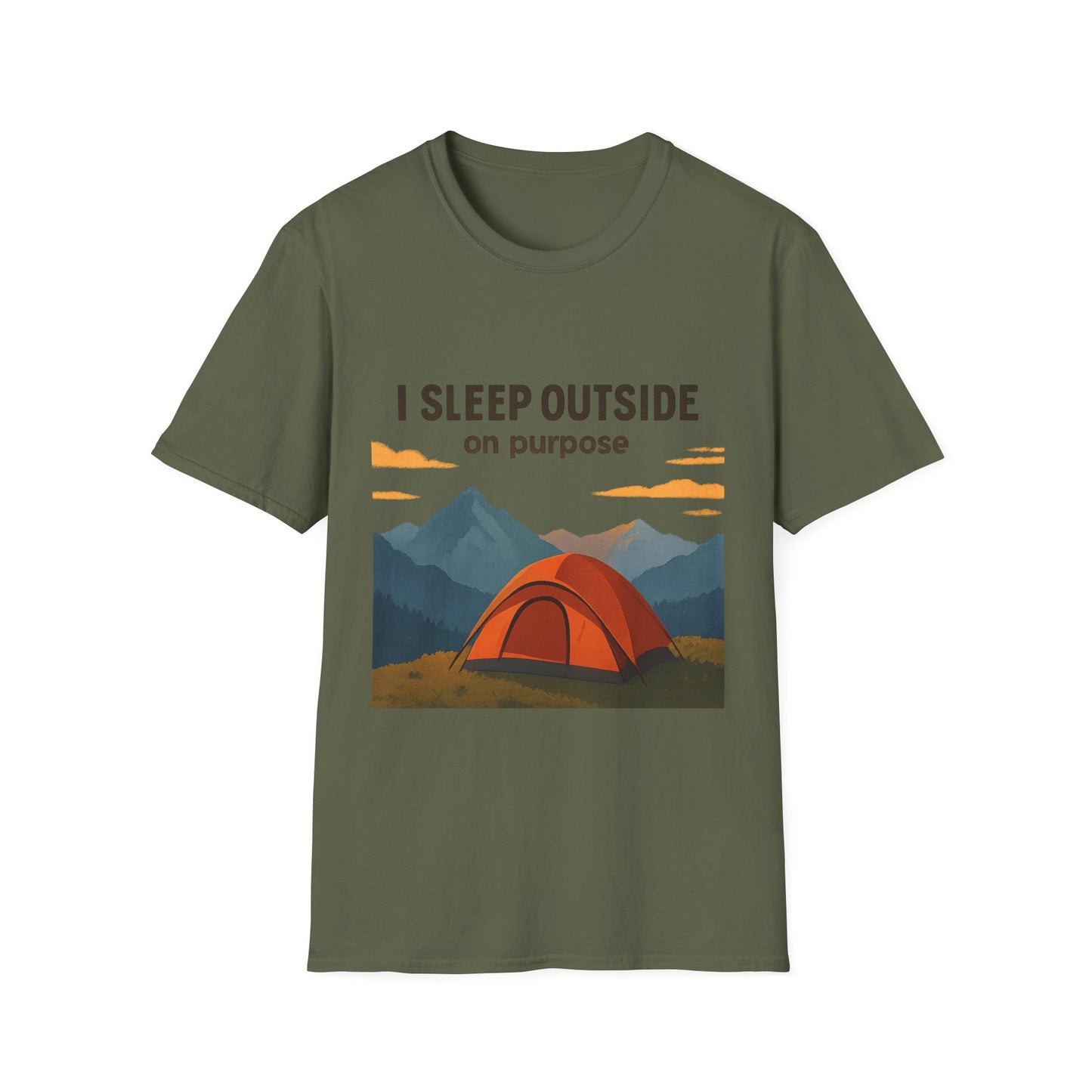 I Sleep Outside On Purpose – Camping T-Shirt