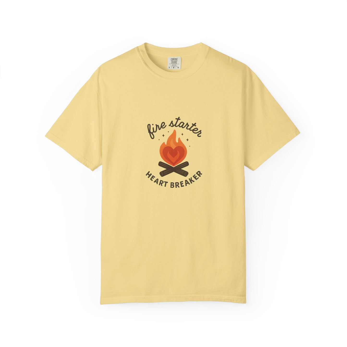 Fire Starter, Heart Breaker T-Shirt – Cute Camping Shirt for Women | Outdoorsy, Sassy & Adventure-Ready