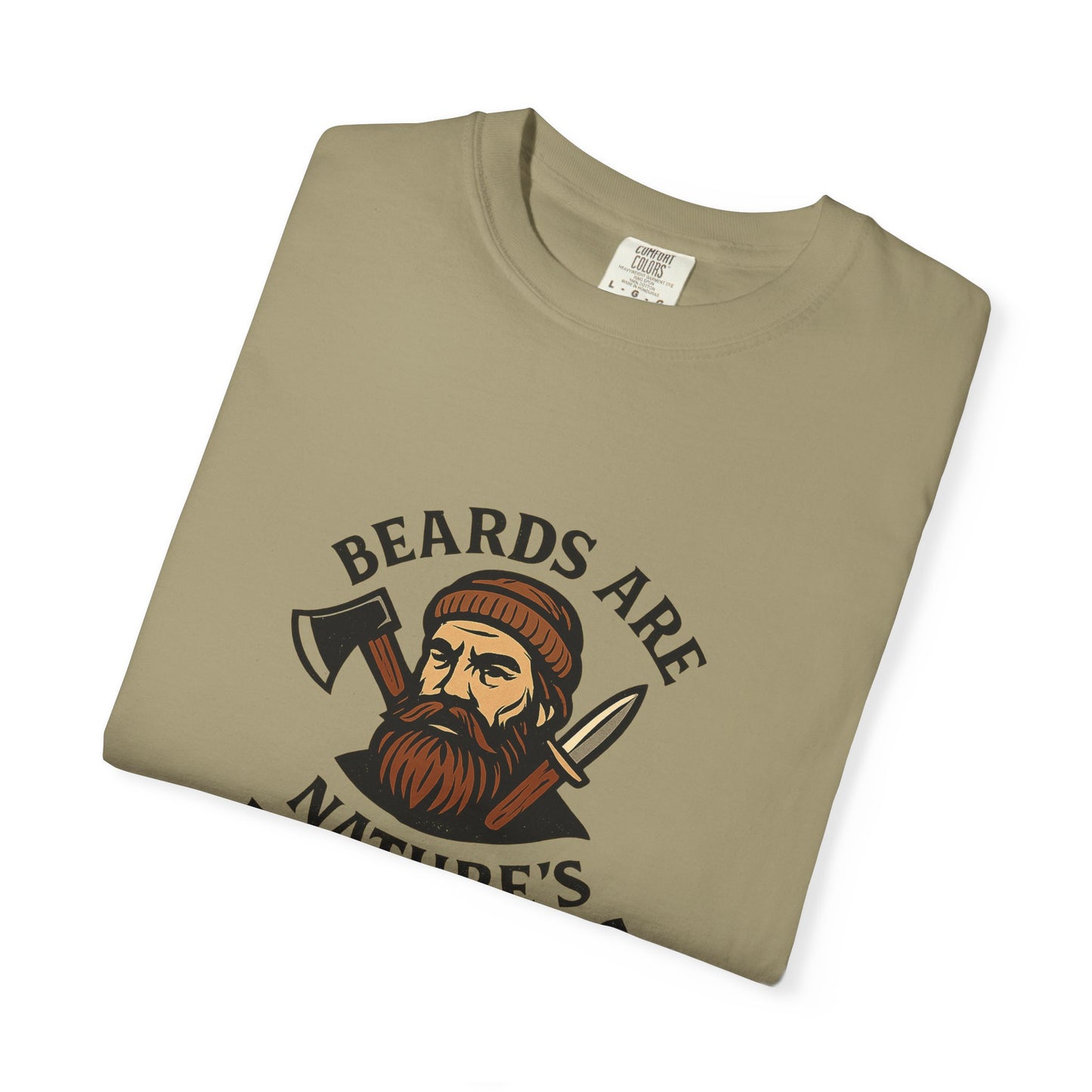 Beards Are Nature’s Multitools T-Shirt – Funny Beard Shirt for Men | Outdoors, Camping, Lumberjack & Bushcraft Style
