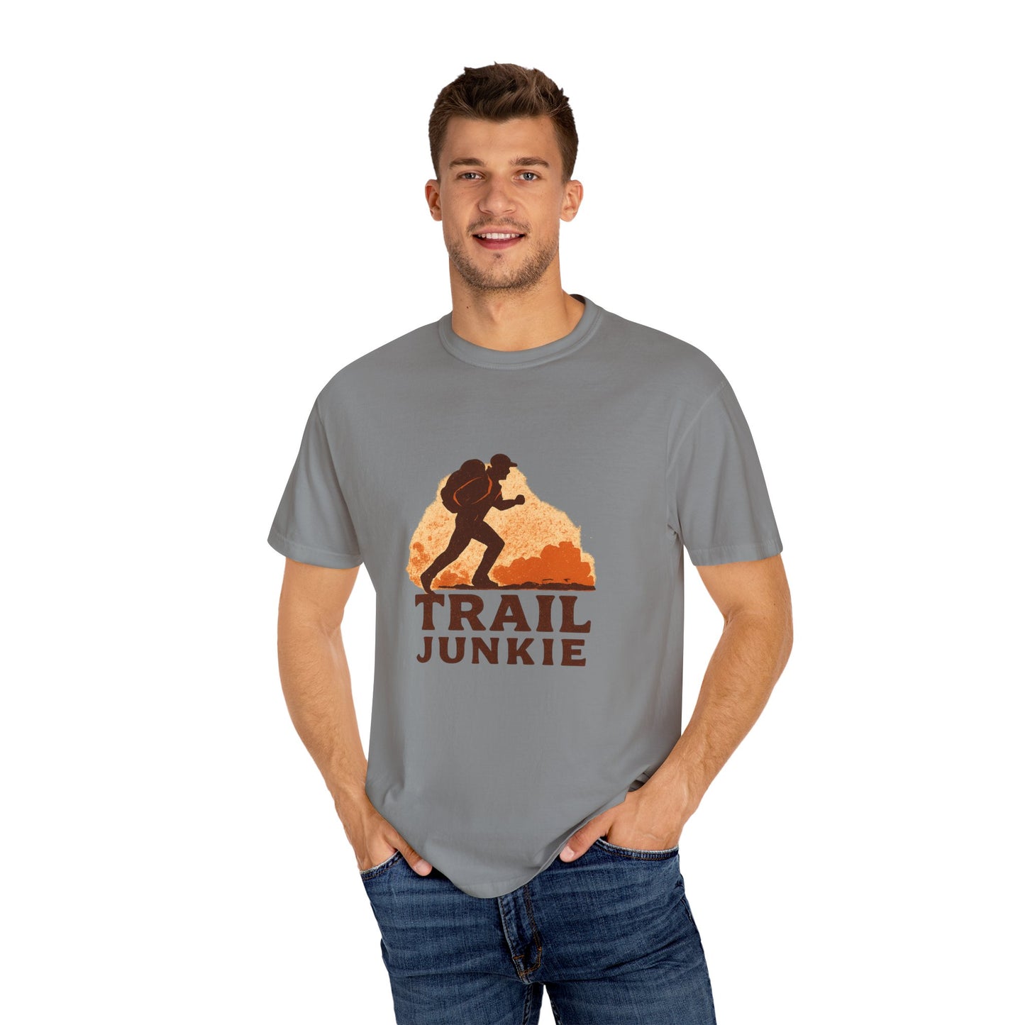 Trail Junkie T-Shirt | Funny Hiking Shirt for Men & Women | Outdoor Adventure Tee, Hiker Gift for Trail Lovers