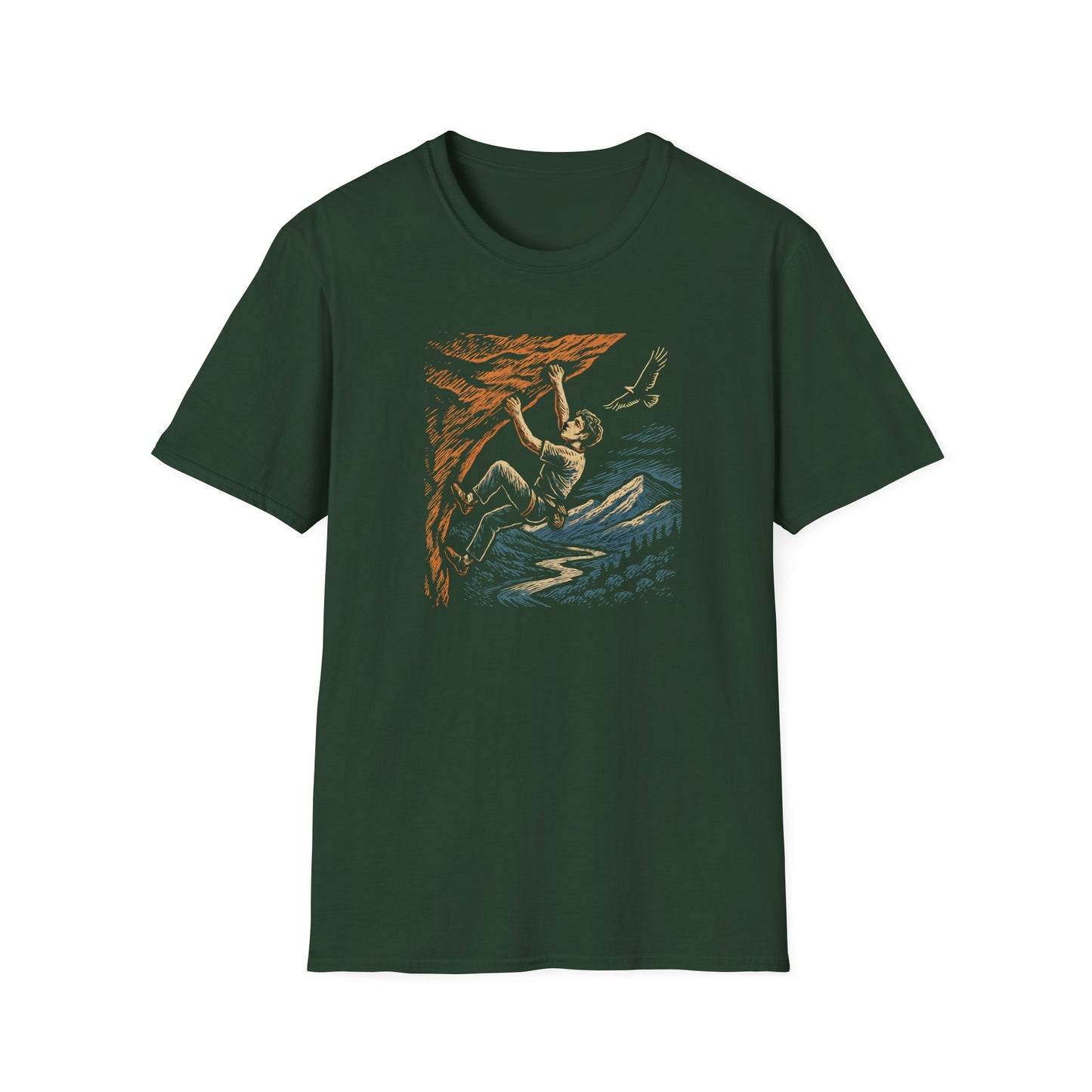 Climber on cliff T-Shirt