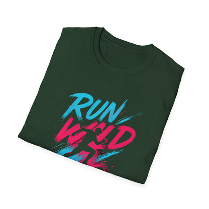 Neon Run Wild Typography T-Shirt