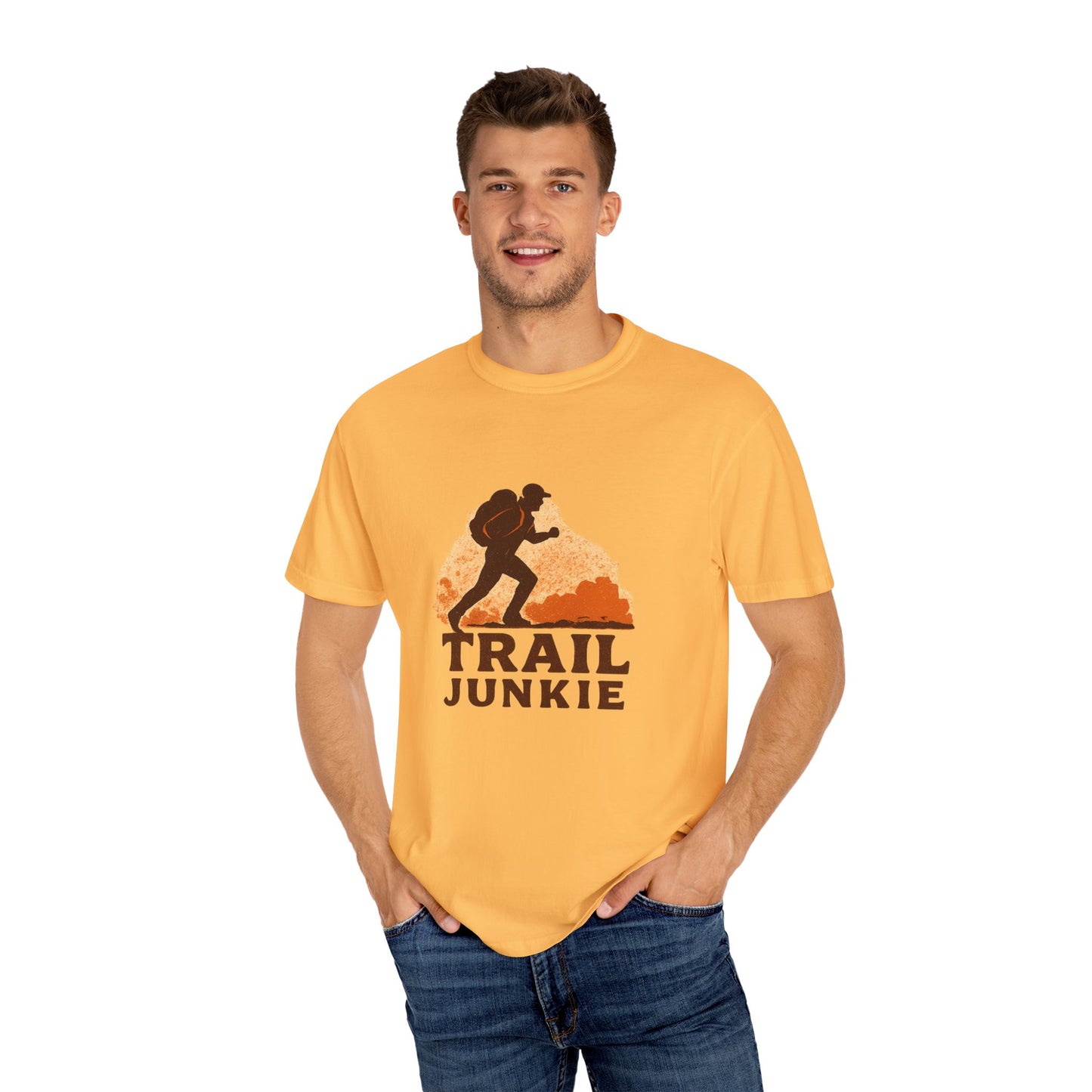 Trail Junkie T-Shirt | Funny Hiking Shirt for Men & Women | Outdoor Adventure Tee, Hiker Gift for Trail Lovers