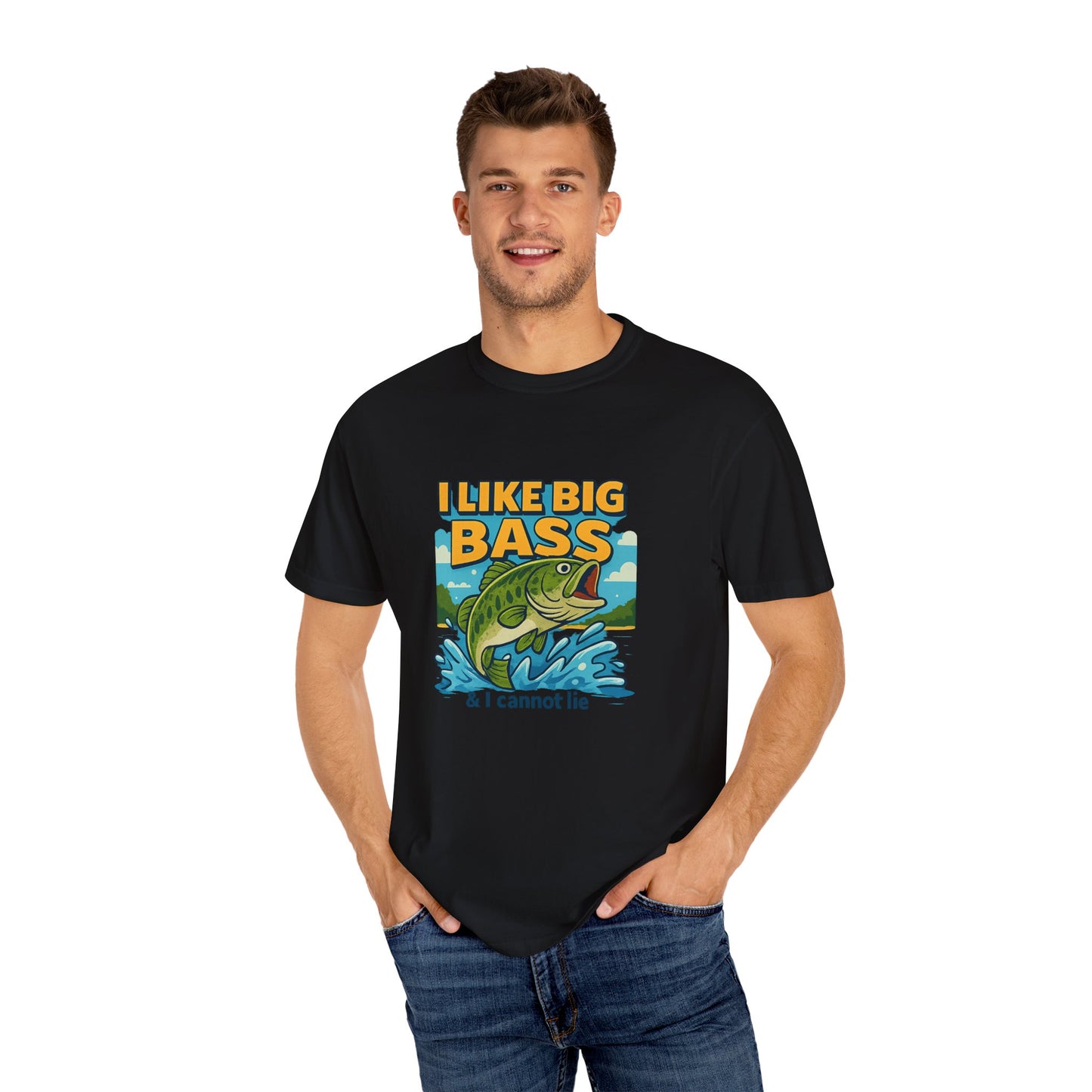 “I Like Big Bass & I Cannot Lie” Funny Fishing T-Shirt for Anglers & Big Catch Fans