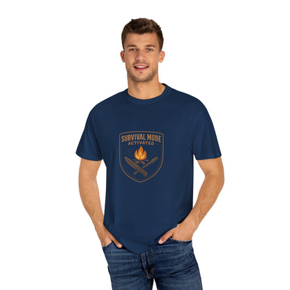 Survival Mode Activated T-Shirt – Bushcraft, Camping & Outdoors Shirt for Survivalists, Hikers & Adventure Seekers