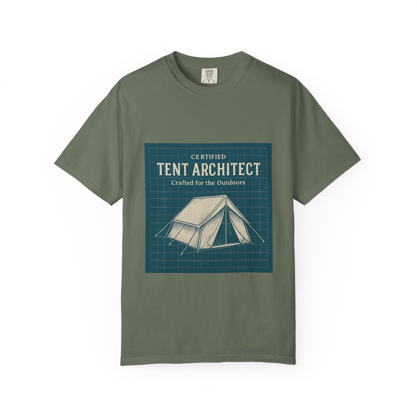 Tent Architect T-Shirt – 'Certified Tent Architect' Camping Tee for Outdoor Enthusiasts