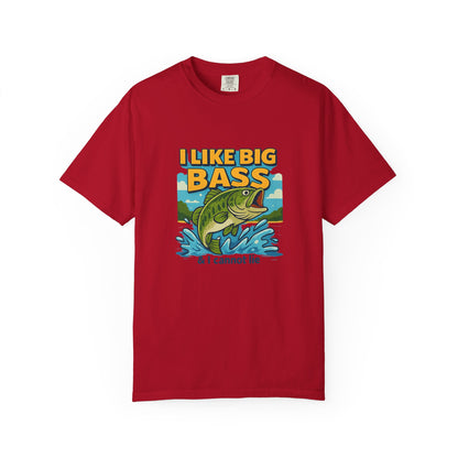 “I Like Big Bass & I Cannot Lie” Funny Fishing T-Shirt for Anglers & Big Catch Fans