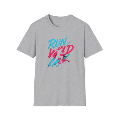 Neon Run Wild Typography T-Shirt