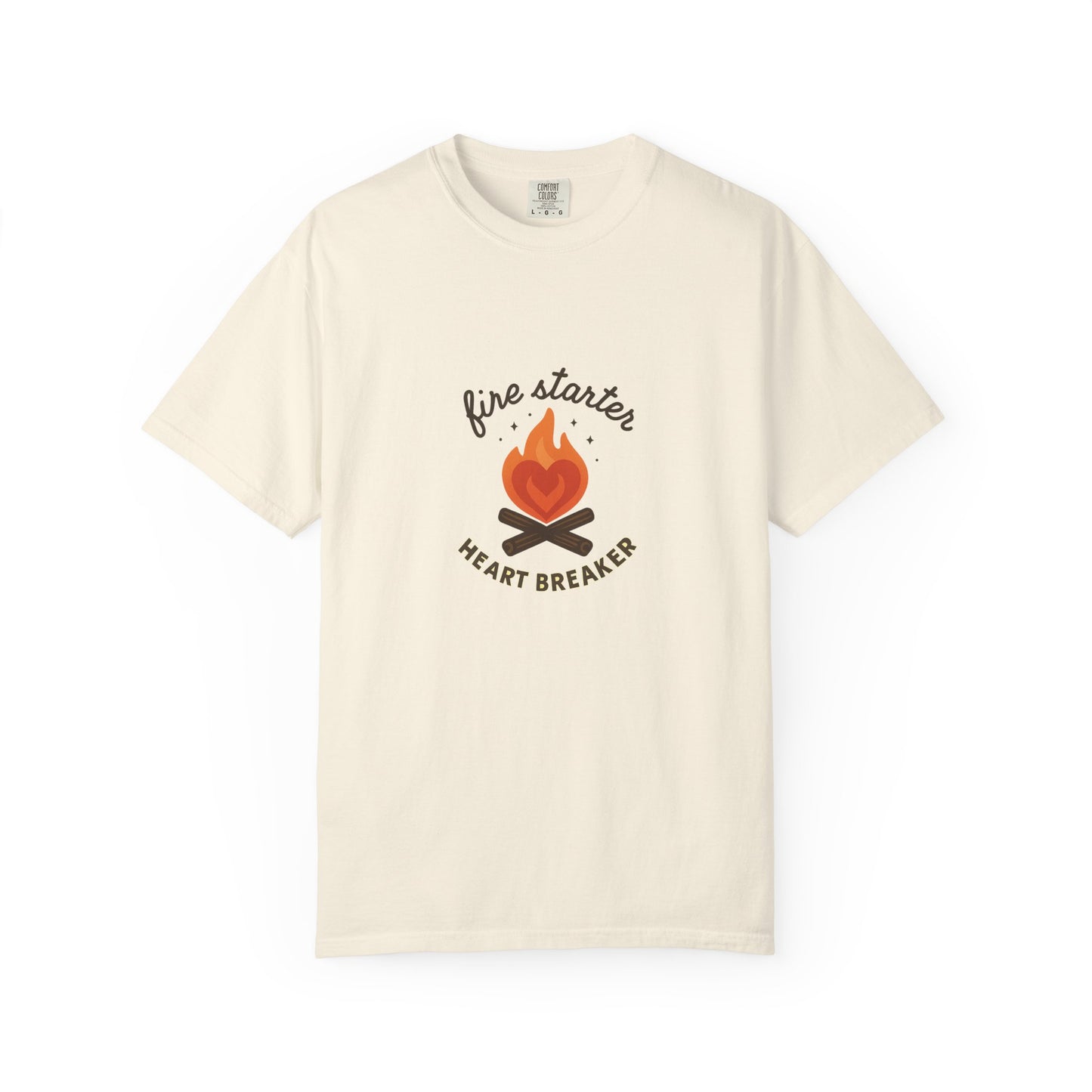 Fire Starter, Heart Breaker T-Shirt – Cute Camping Shirt for Women | Outdoorsy, Sassy & Adventure-Ready