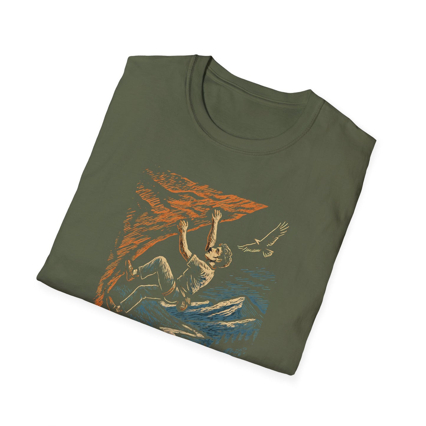 Climber on cliff T-Shirt