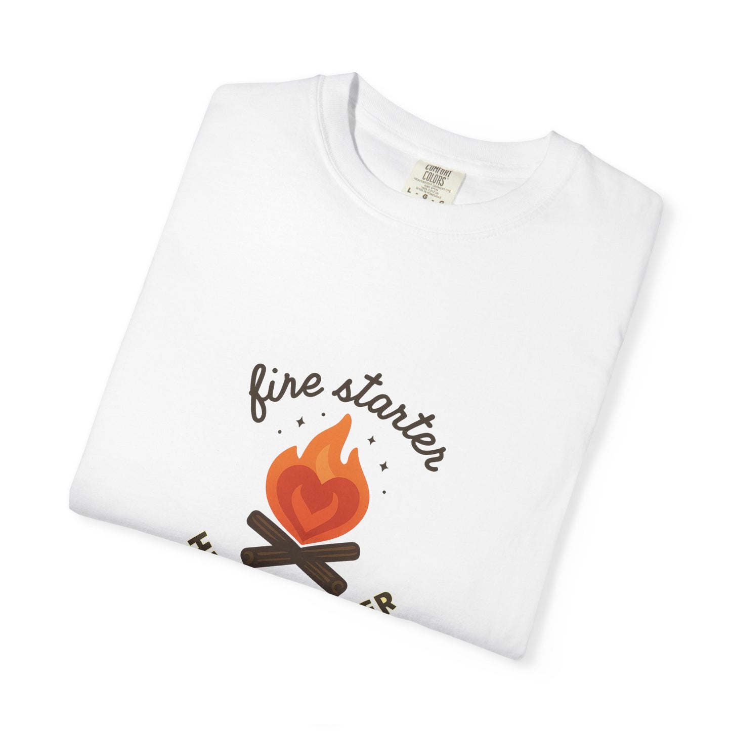 Fire Starter, Heart Breaker T-Shirt – Cute Camping Shirt for Women | Outdoorsy, Sassy & Adventure-Ready