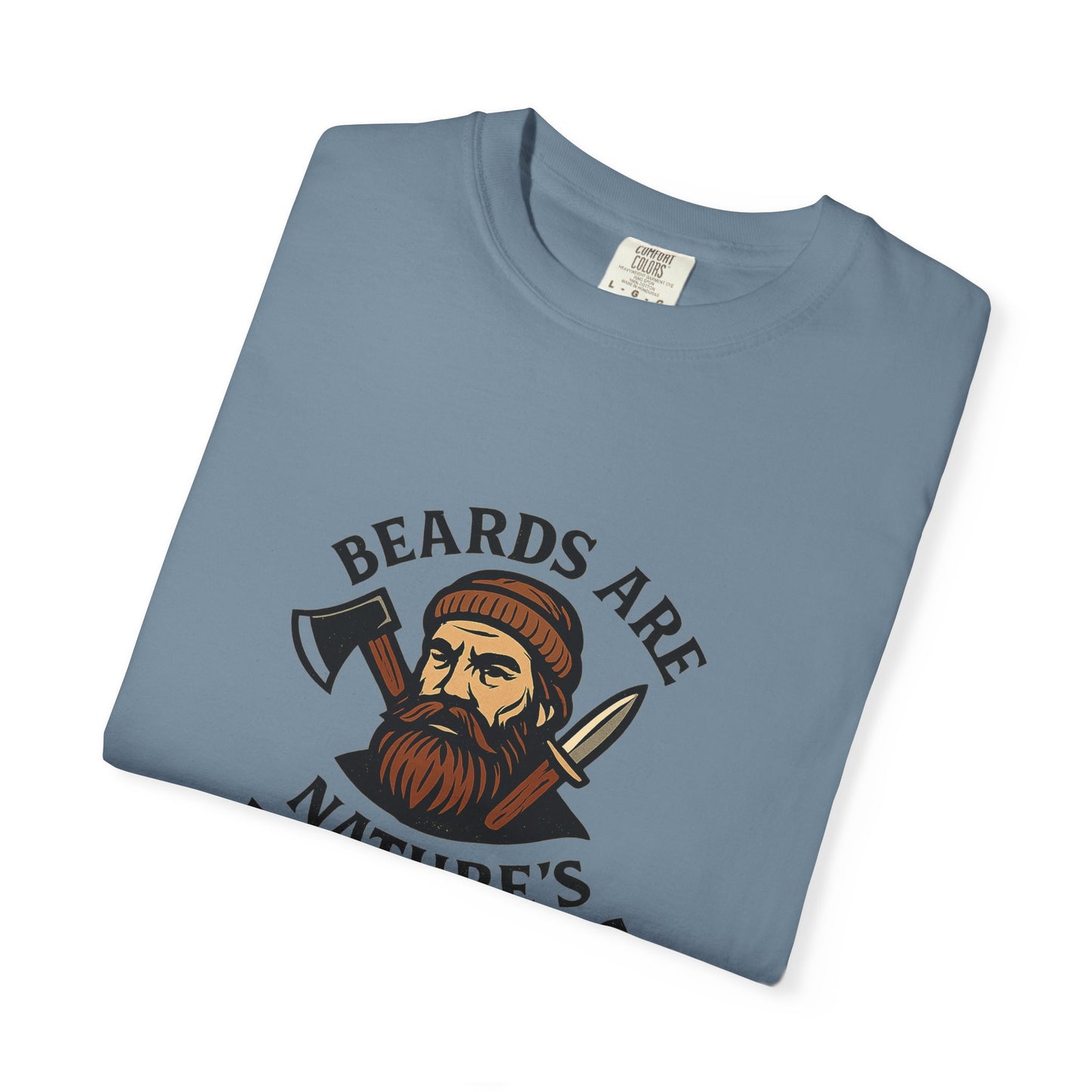 Beards Are Nature’s Multitools T-Shirt – Funny Beard Shirt for Men | Outdoors, Camping, Lumberjack & Bushcraft Style