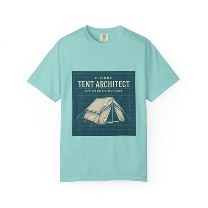 Tent Architect T-Shirt – 'Certified Tent Architect' Camping Tee for Outdoor Enthusiasts