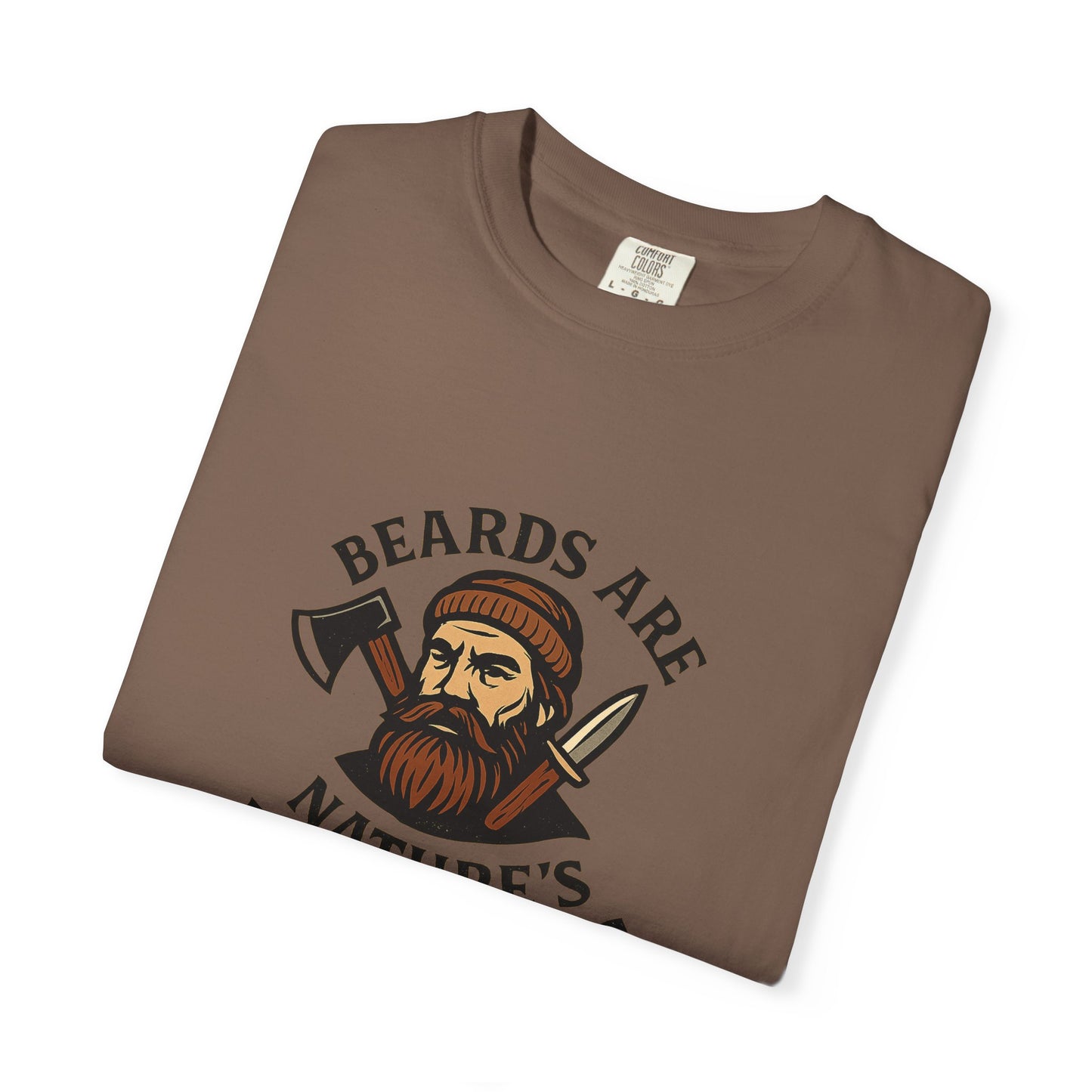 Beards Are Nature’s Multitools T-Shirt – Funny Beard Shirt for Men | Outdoors, Camping, Lumberjack & Bushcraft Style