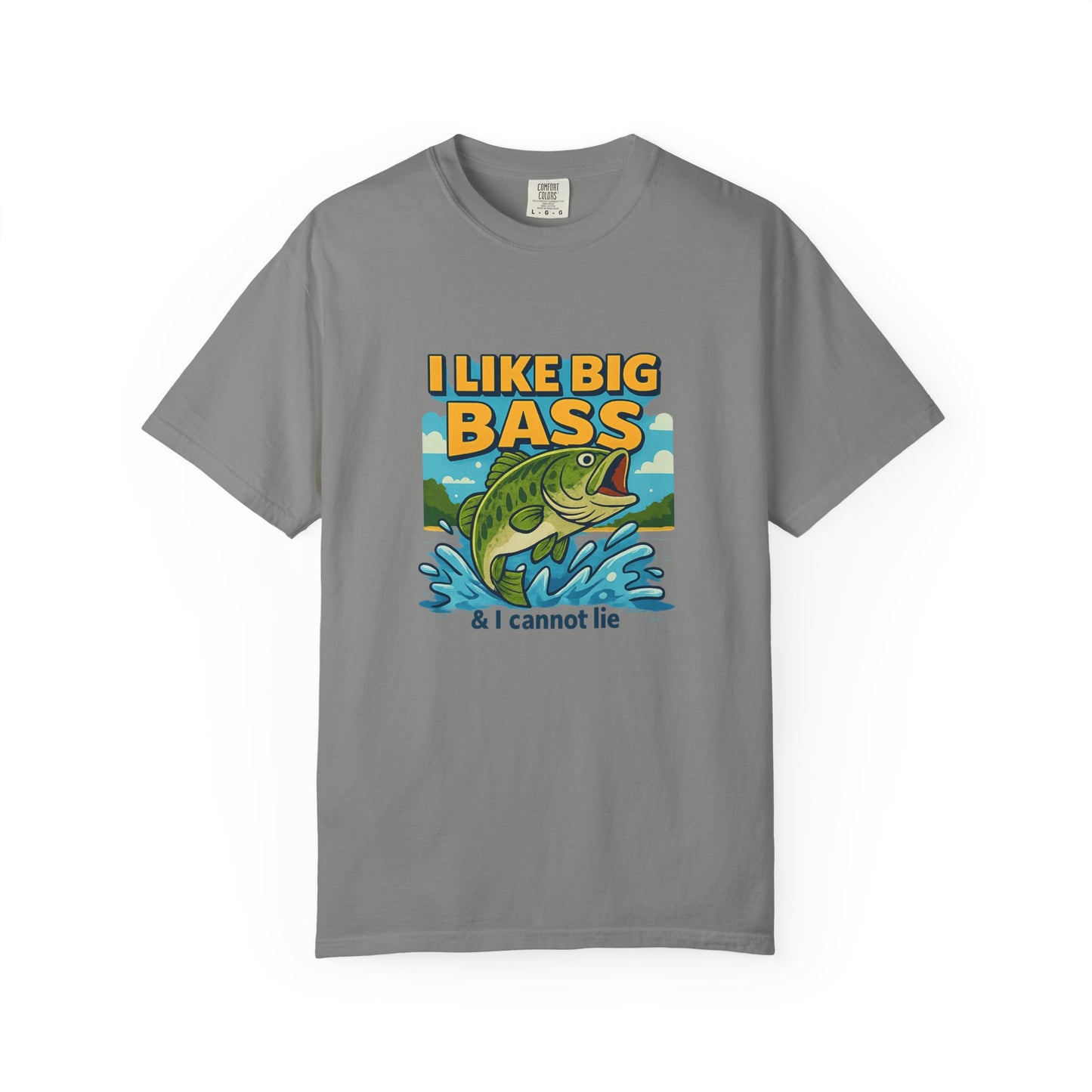 “I Like Big Bass & I Cannot Lie” Funny Fishing T-Shirt for Anglers & Big Catch Fans